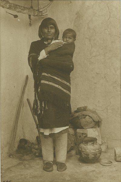 Acoma, Mary with her Child, 1900 by Adam Clark Vroman